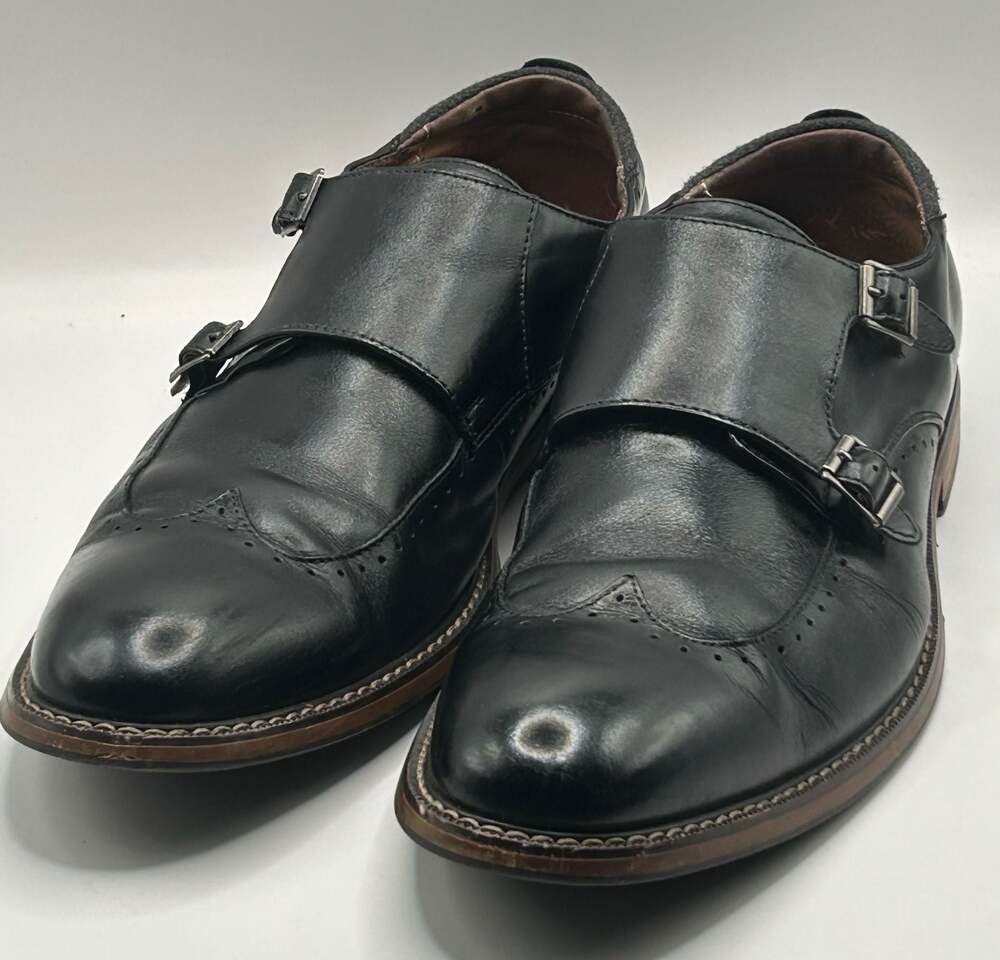Stacy Adams Black Double Monk Strap Dress Shoes